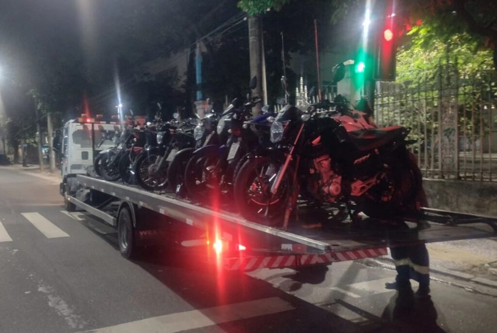 Operação contra ‘rolezinhos’ apreende 95 motos na capital; mais de 80 multas são aplicadas
