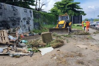 BR-101 contabiliza 132 toneladas de lixo irregular em cinco meses