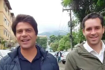 Pedro Paulo e Eduardo Cavaliere, do mesmo grupo político ligado ao prefeito Eduardo Paes e adversários pela vaga de vice nas eleições de outubro