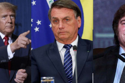 Donald Trump, Jair Bolsonaro e Javier Milei: representantes da extrema direita