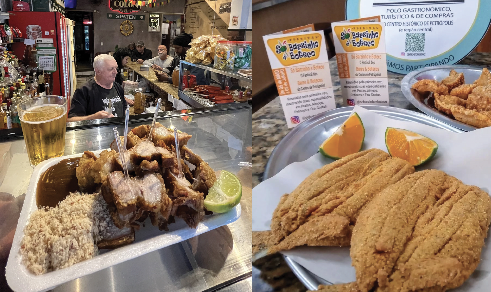 Em Petrópolis, disputa acirrada: sardinha frita do Bar Glória ou torresminho do Bar Colon?