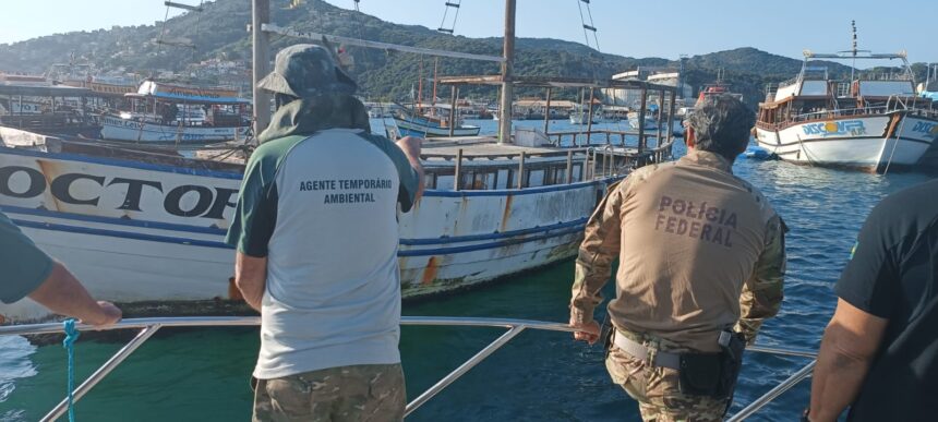 Policia Federal faz operação contra pesca ilegal na Região dos Lagos