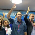 A convenção do PDT que aprovou, ontem, o apoio ao prefeito Eduardo Paes (PSD) e a confirmou a lista de candidatos a vereador do Rio