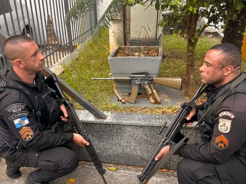 Bandido é preso com fuzil no Chapadão