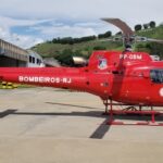 Helicóptero dos Bombeiros faz pouso de emergência na BR-040