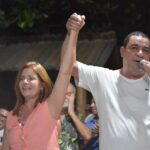 O prefeito Luciano Vidal e a candidata Carla Lacerda: Justiça Eleitoral considerou a união estável entre os dois até 2021 para negar o registro da emedebista