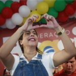 Carla Caputi, a prefeita candidata à reeleição em São João da Barra, tem o PT na coligação e a simpatia informal do PL