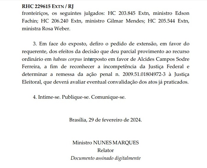 STF manda processo contra Álvaro Lins para a Justiça Eleitoral