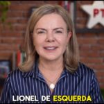 A presidente nacional do PT, Gleisi Hoffman, gravou vídeo em apoio à candidatura de Leonel de Esquerda: o rapaz, apoiado pelo deputado federal Lindbergh Farias, foi um dos aspiras cuja campanha foi inflada com recursos do diretório nacional