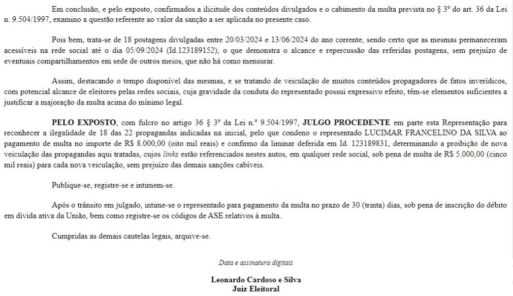 Justiça multa blogueiro em R$ 8 mil por vídeos contra Valdecy da Saúde