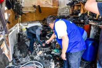 Interditados ferros-velhos com motores roubados na Zona Oeste