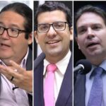 Os candidatos, na ordem em que vão ocupar a bancada no debate da Globo nesta quinta-feira