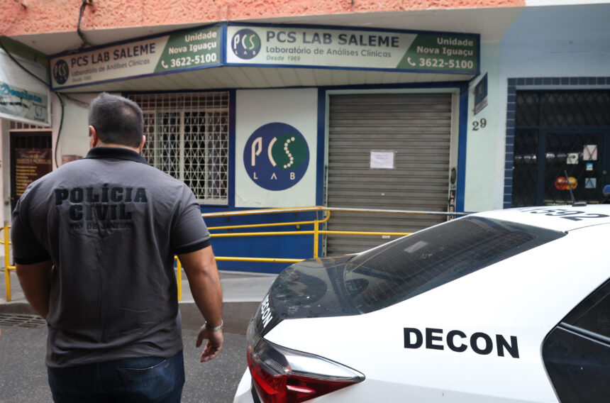 Polícia Civil cbega ao Laboratório PCS Saleme: um dos sócios foi preso