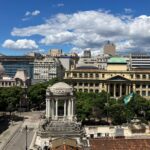 Vista a partir do gabinete do veterano Paulo Pinheiro (PSOL), no prédio anexo na Câmara do Rio: apesar de pequenina, a salinha tem um ângulo do Rio que é de tirar o fôlego.