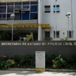 Fachada da Secretaria de Estado da Polícia Civil, no centro do Rio de Janeiro