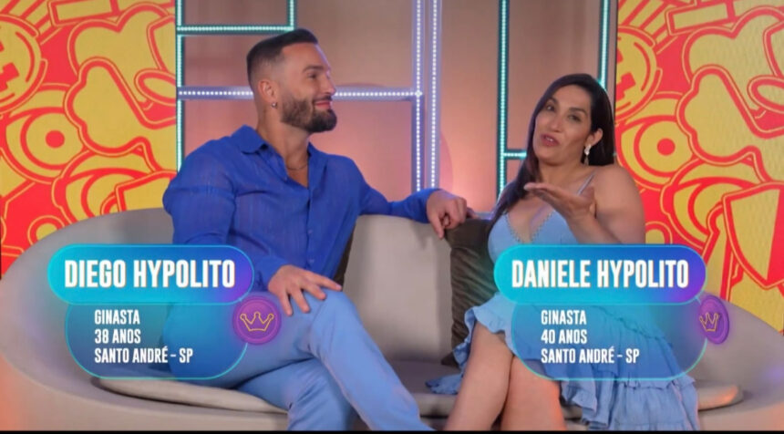 Daniele e Diego Hypólito, os irmãos confirmados no BBB: ex-ginasta abriu mão de um salário de R$ 6 mil para estar no programa