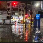 Rua alagada no Rio com as chuvas da segunda-feira (06): conselho alerta para a falta de medidas de prevenção