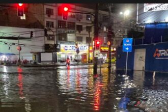 Rua alagada no Rio com as chuvas da segunda-feira (06): conselho alerta para a falta de medidas de prevenção