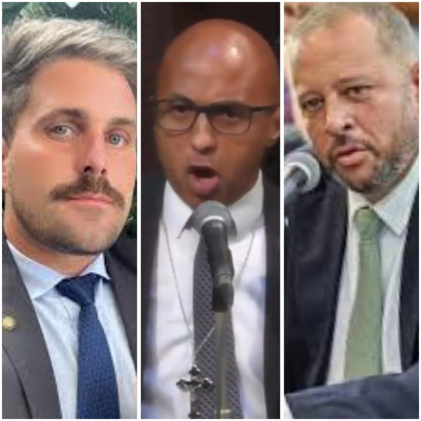 Thiago Gagliasso, Márcio Gualberto e Guilherme Delaroli: um dos três deve ser indicado para a primeira vice-presidência da Alerj