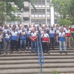 Agentes do Segurança Presente protestam na Uerj contra salários atrasados