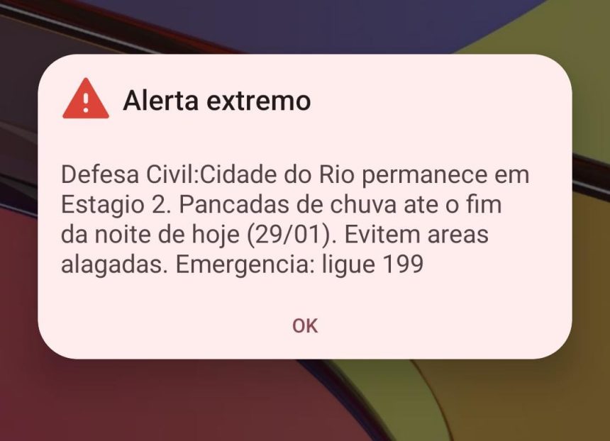 'Alerta extremo': entenda o que é o sistema Cell Broadcast, que deu um susto nos cariocas