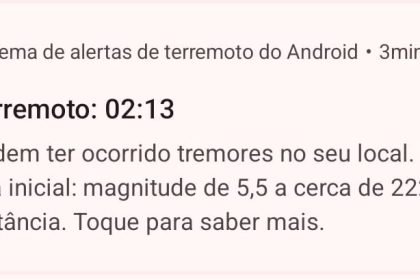 Alerta de terremoto em celulares assusta moradores do Rio