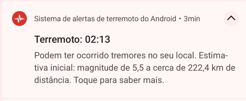 Alerta de terremoto em celulares assusta moradores do Rio