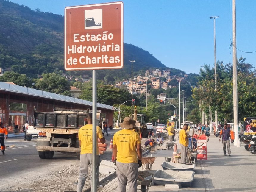 Estação das barcas em Charitas começa a receber obras da prefeitura