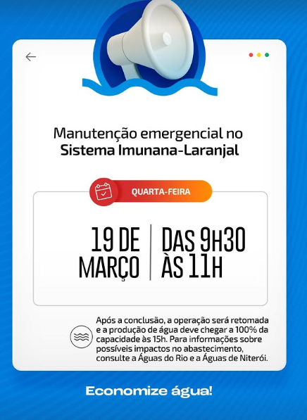 Manutenção emergencial da Cedae pode afetar água na Região Metropolitana 62 Captura de tela 2025 03 19 074812