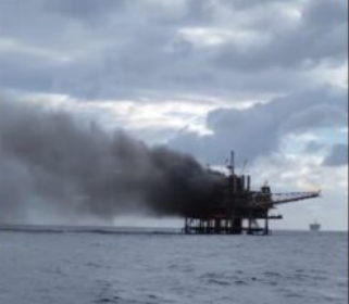 Incêndio atinge plataforma da Petrobras na Bacia de Campos