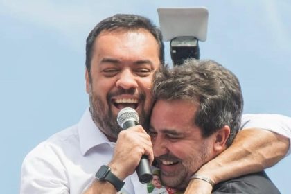 O governador Cláudio Castro e um de seus ex-prefeitos preferidos, Jorge Miranda, de Mesquita: de olho na Baixada, o ex-alcaide e atual secretário municipal está na mira do PSD de Eduardo Paes