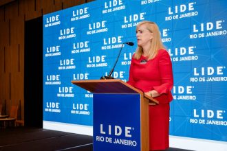 A advogada Ana Tereza Basílio, no evento do Lide Rio de Janeiro: a presidente da OAB-RJ anunciou que a ordem enviará um projeto à Alerj para combater o trabalho escravo e análogo à escravidão