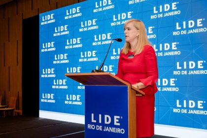 A advogada Ana Tereza Basílio, no evento do Lide Rio de Janeiro: a presidente da OAB-RJ anunciou que a ordem enviará um projeto à Alerj para combater o trabalho escravo e análogo à escravidão