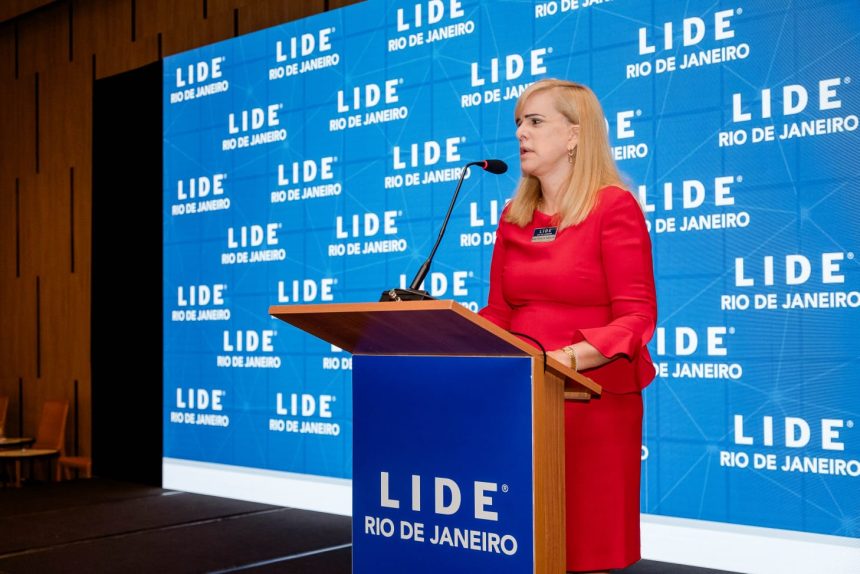 A advogada Ana Tereza Basílio, no evento do Lide Rio de Janeiro: a presidente da OAB-RJ anunciou que a ordem enviará um projeto à Alerj para combater o trabalho escravo e análogo à escravidão
