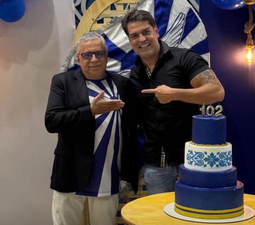 Dr. Leo (de óculos), candidato a presidente, e André da Martinelli, o vice, lançam nesta quarta-feira (30) a chapa Supera Portela