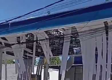 Explosão em posto deixa quatro pessoas feridas; veja o vídeo
