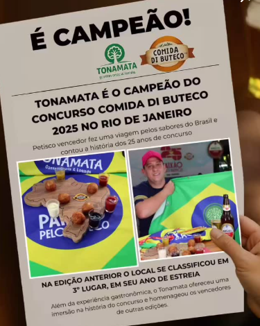 Comida di Buteco 2025: Bar Tonamata vence no Rio; veja campeões de Niterói e Baixada 62 Captura de tela 2025 05 28 115026 g 1