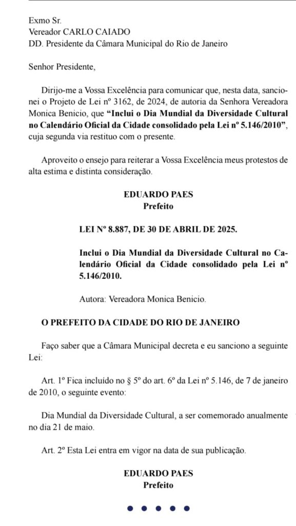 Dia Mundial da Diversidade Cultural é incluído no calendário oficial do Rio 62 Imagem do WhatsApp de 2025 05 05 as 13.14.53 06db34b4