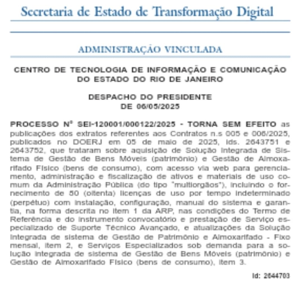 Sem justificativa, estado anula contratos de R$ 18,5 milhões do Proderj 62 Imagem do WhatsApp de 2025 05 09 as 07.08.51 b396b4ee