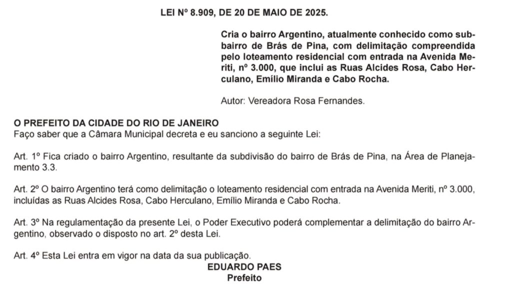 Argentino, na Zona Norte, é, oficialmente, o mais novo bairro do Rio 62 Imagem do WhatsApp de 2025 05 21 as 08.49.21 186f2d46
