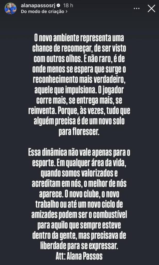 Alerta de treta: Alana Passos posta mensagens reclamando 'reconhecimento' e irrita o PL 64 WhatsApp Image 2025 05 02 at 15.24.41 2