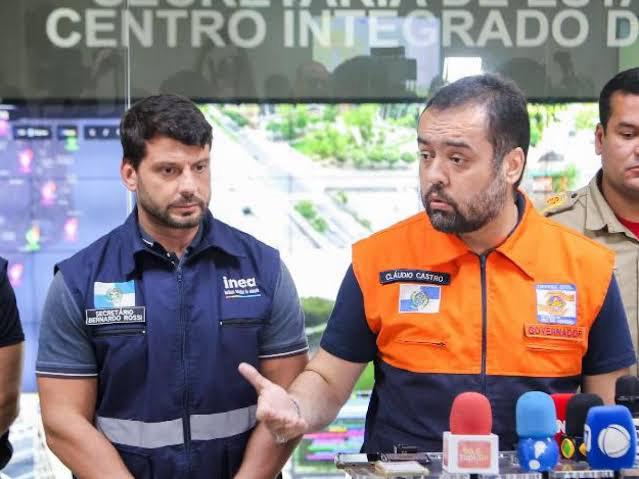 O governador Cláudio Castro e seu secretário de Meio Ambiente, Bernardo Rossi, que indicou para a presidência do Republicanos: interferência não foi vista com bons olhos por todo o partido