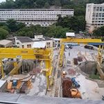 A estação Gávea com as obras paradas: para concluir as instalações, o governo do estado prorrogou a concessão à Metrô Rio por mais dez anos, e agora a empresa vai administrar o metrô do Rio até 2048