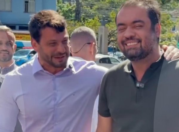O ex-secretário Bernardo Rossi e o ex-governador Cláudio Castro