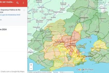 Alerta no mapa: risco de assalto alto… exceto onde moram os ricos