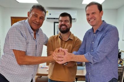 José Camilo Zito, Welberth Rezende e André Lazaroni: em Macaé, a dupla filia-se ao Cidadania