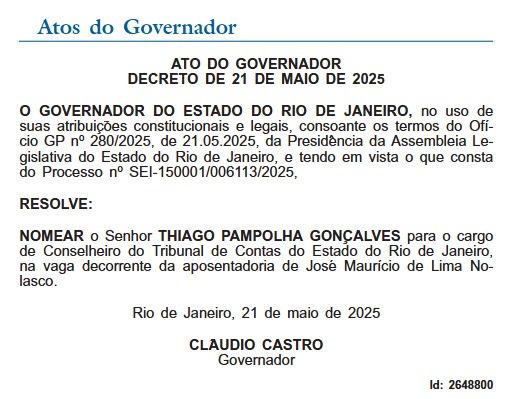 Nomeado conselheiro do TCE, Thiago Pampolha renuncia ao cargo de vice-governador 62 WhatsApp Image 2025 05 21 at 18.20.40