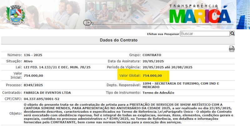 Parabéns salgado: Maricá gasta quase R$ 2 milhões em cachês de artistas para aniversário 62 WhatsApp Image 2025 05 24 at 14.03.53 1