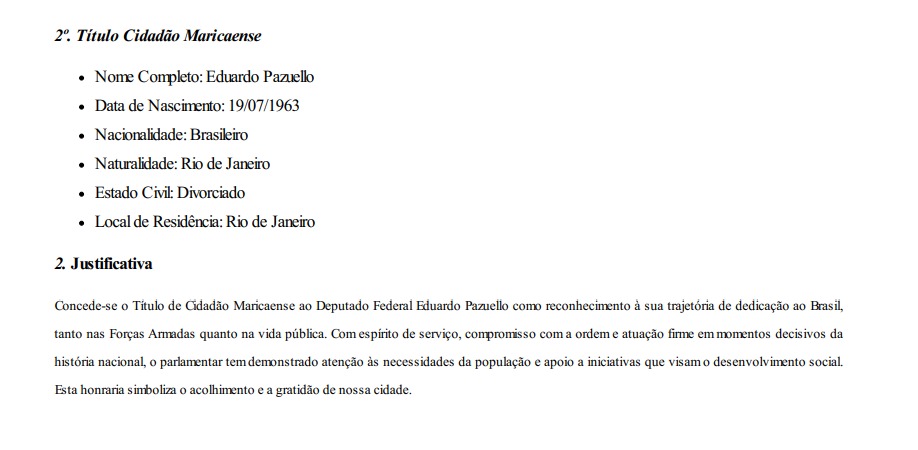 Da esquerda à direita: José Dirceu e general Pazuello recebem título de Cidadão Maricaense 62 WhatsApp Image 2025 05 26 at 19.07.43