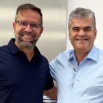 Washington Reis e o futuro presidente do MDB municipal, Vítor Hugo: partido se reorganiza, já de olho nas eleições de 2026